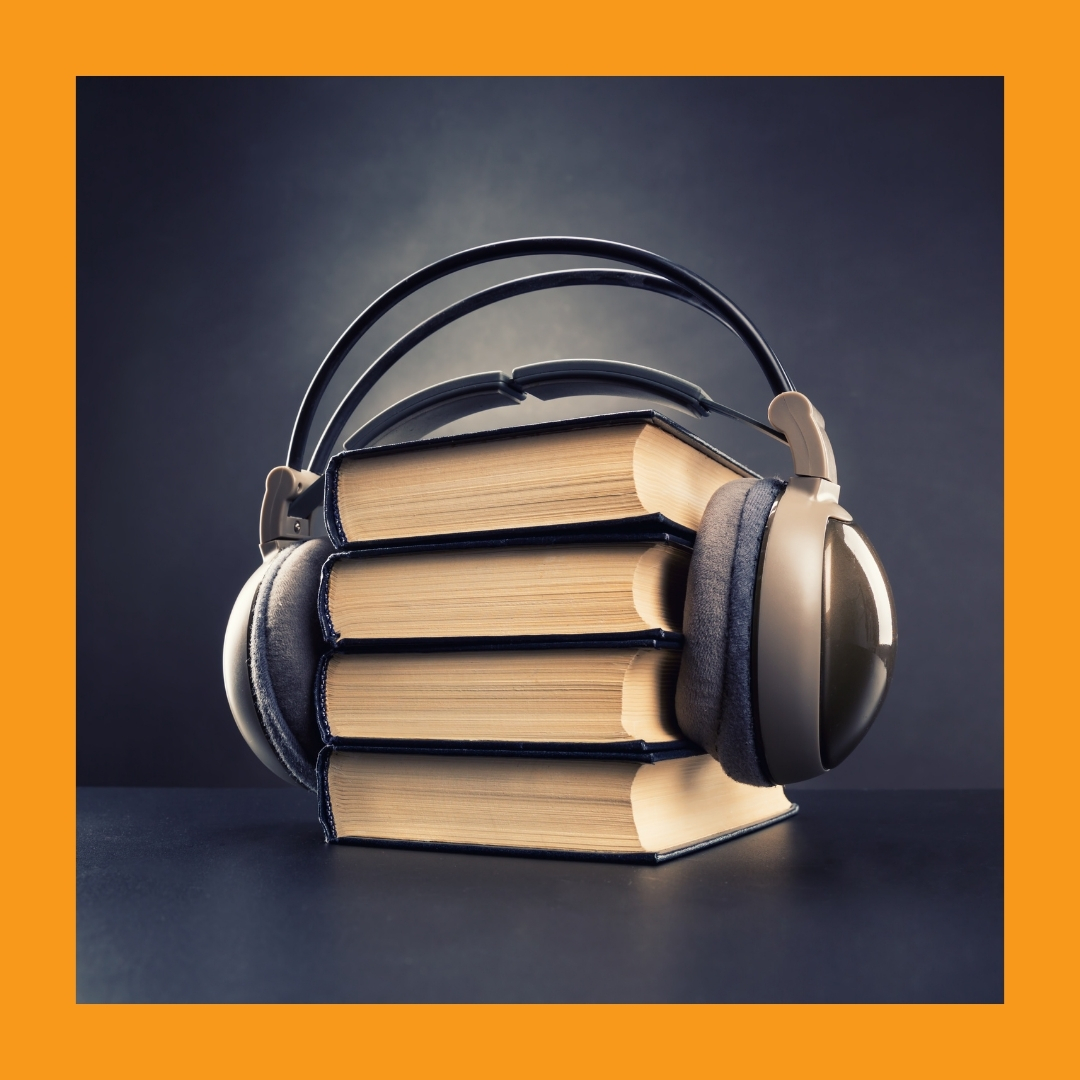 headphones over books