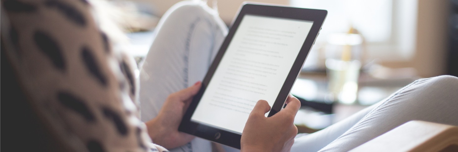 Women reading an eBook